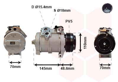 VAN WEZEL Kompressor,kliimaseade 0600K334